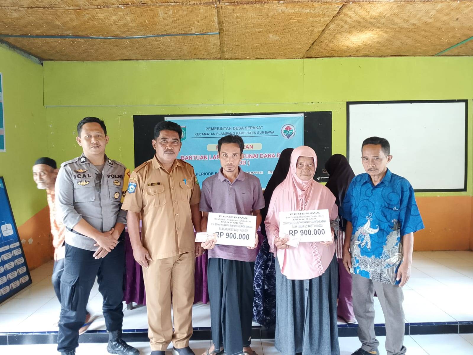 Penyaluran BLT-DD Bulan Januari hingga Maret 2025 di Desa Sepakat.